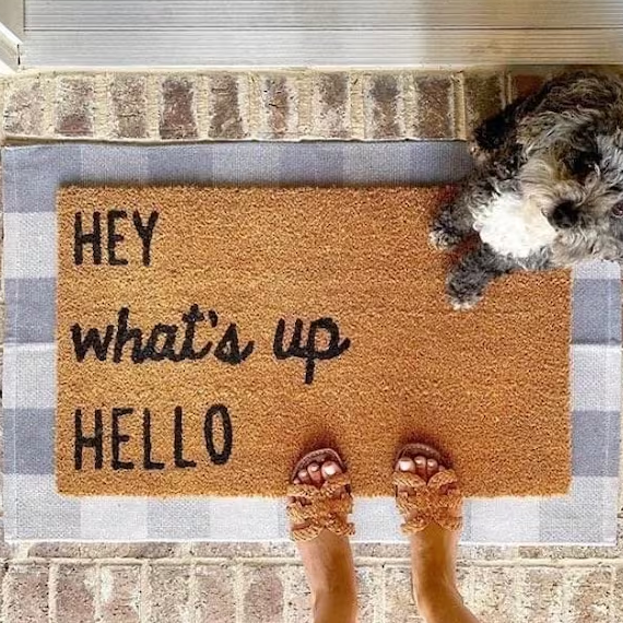 Hey What's Up Hello Doormat