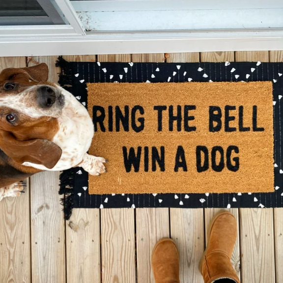 Ring the Bell Win A Dog Doormat