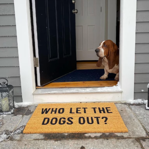 Who Let The Dogs Out Doormat