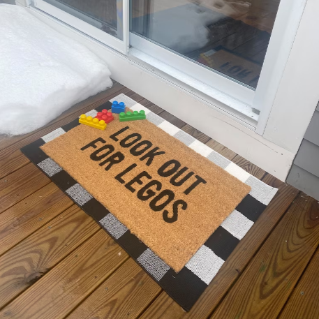 Look Out For Legos Doormat