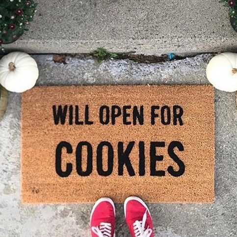 Will Open For Cookies Doormat