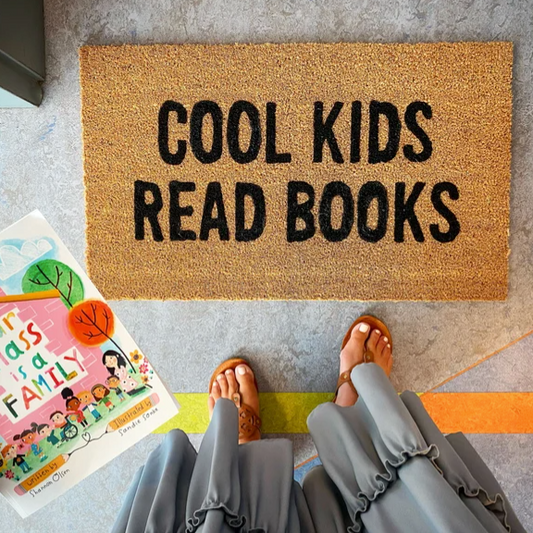 Cool Kids Read Books Doormat