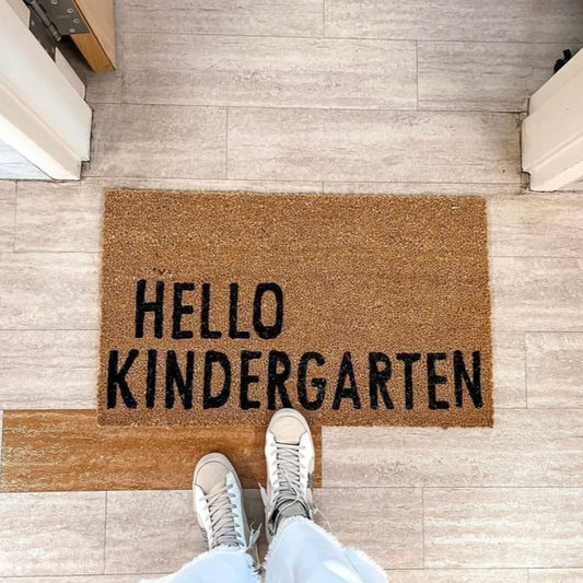 Hello Kindergarten Doormat