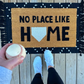 No Place Like Home Baseball Doormat