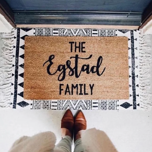 Custom Last Name Doormat