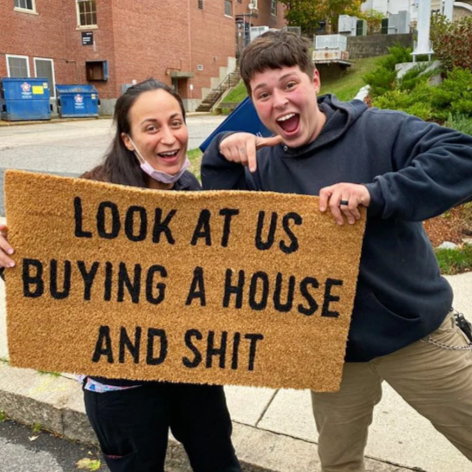 Look at us Buying A House and Shit Doormat