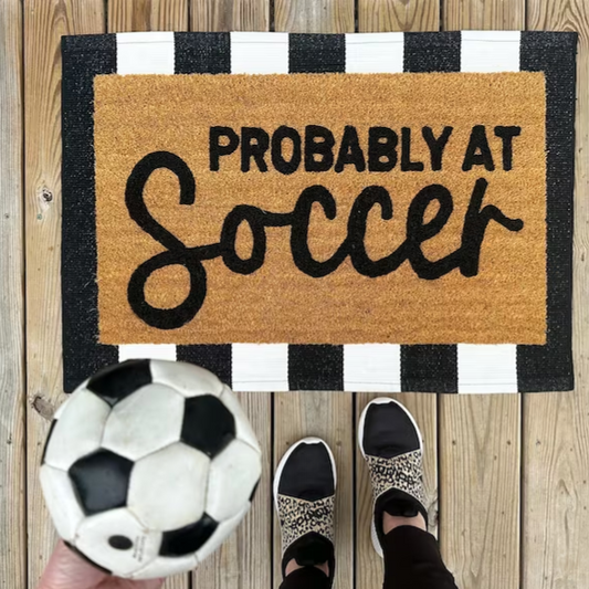 Probably at Soccer Doormat