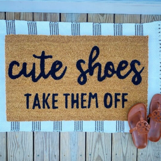 Cute Shoes Take them Off Doormat