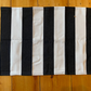 Black and White Stripe Layering Doormat