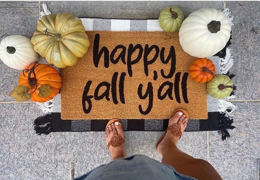 Happy fall y’all doormat
