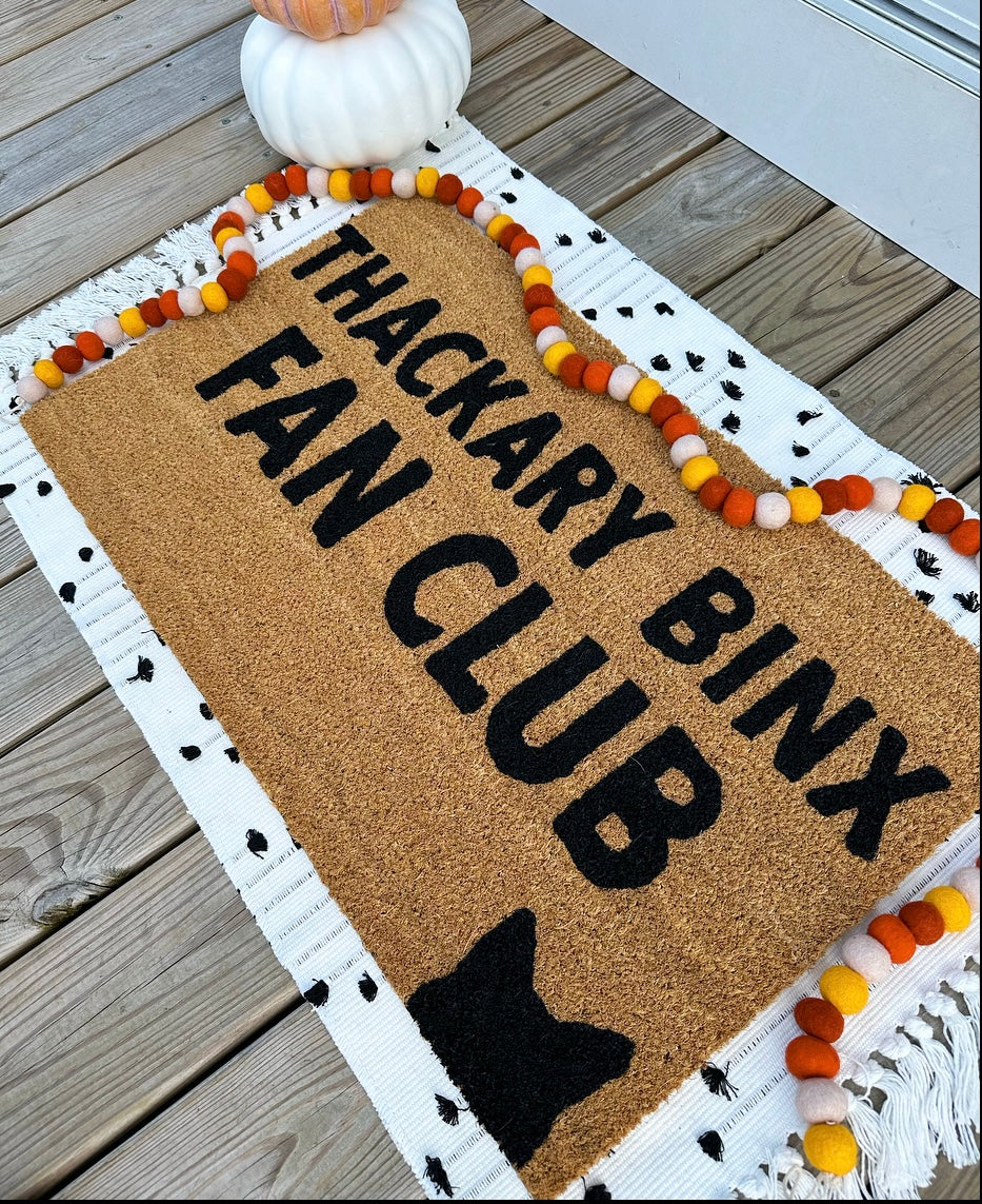 Thackary Binx Fan Club Doormat