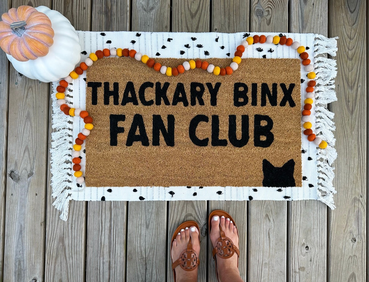 Thackary Binx Fan Club Doormat